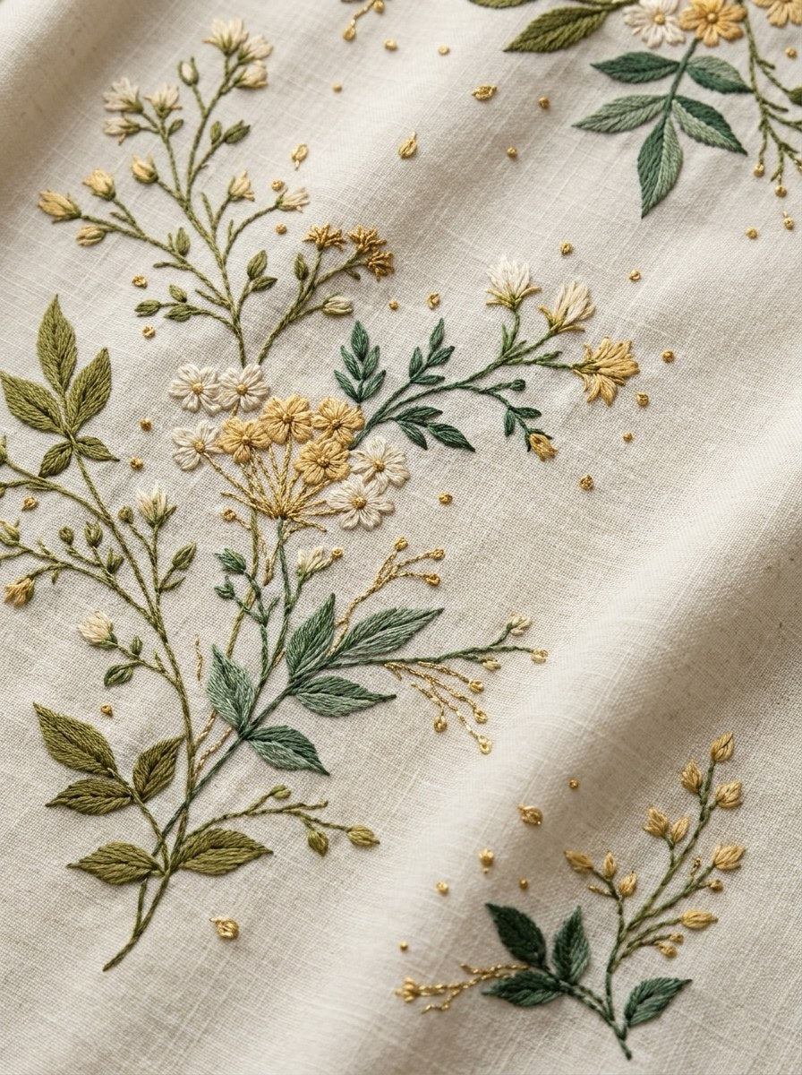 Digital PDF embroidery design bundle cover preview for Botanical Garden Archive Bundle 2, featuring curated embroidery patterns, motif library references and textile design… - preview 21