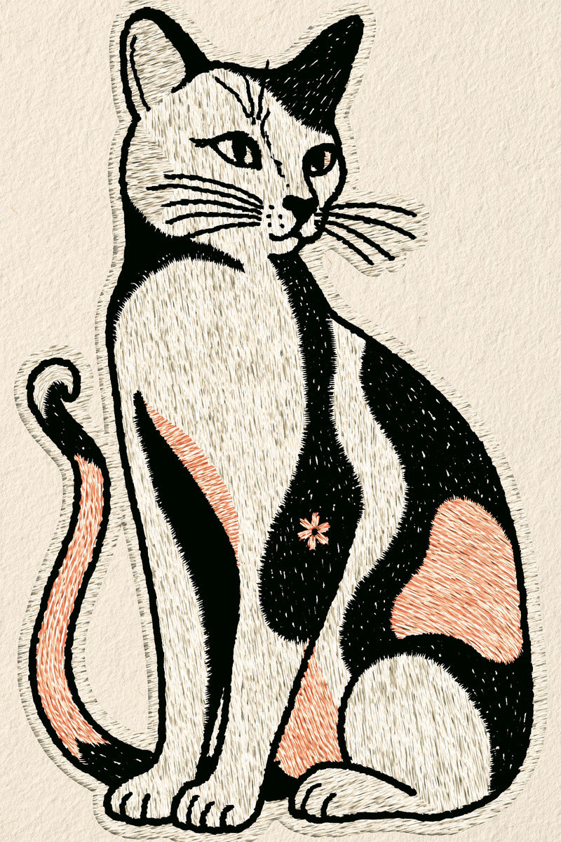 Color Pop Cat Patch Color from Color Pop Patches & Playful Motifs Book 6, a digital embroidery design reference for machine embroidery designs, embroidery patterns and embroidery design reference.