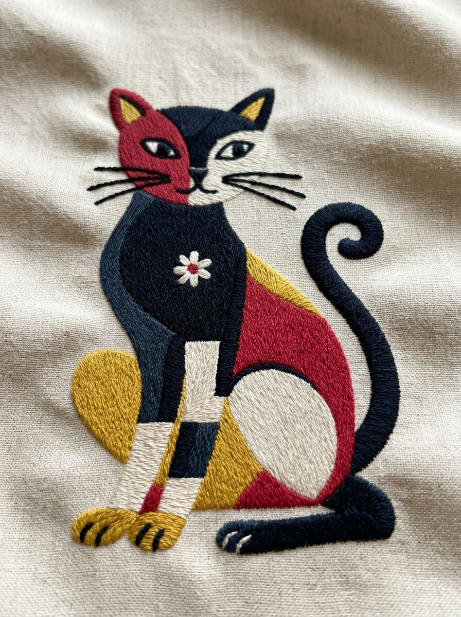 Color Pop Cat Patch Color from Color Pop Patches & Playful Motifs Book 3, a digital embroidery design reference for machine embroidery designs, embroidery patterns and embroidery design reference.