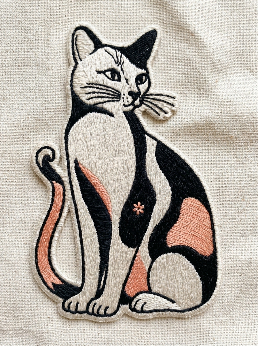 Color Pop Cat Patch Color from Color Pop Patches & Playful Motifs Book 6, a digital embroidery design reference for machine embroidery designs, embroidery patterns and embroidery design reference.