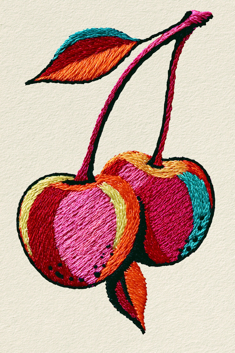 Color Pop Cherry Patch Color from Color Pop Patches & Playful Motifs Book 5, a digital embroidery design reference for machine embroidery designs, embroidery patterns and embroidery design reference.