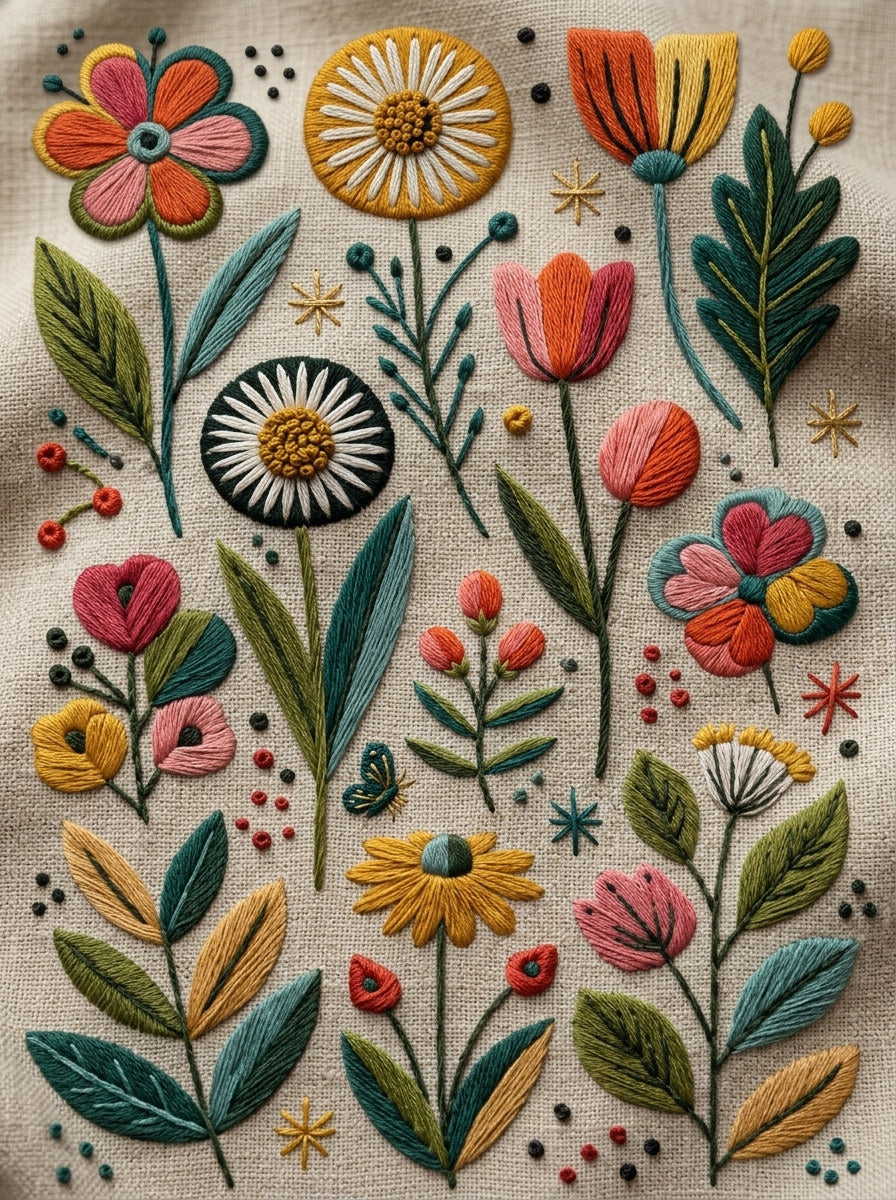 Color Pop Embroidery Pattern Book 2 from Color Pop Patches & Playful Motifs Book 3, a digital embroidery design reference for machine embroidery designs, embroidery patterns and embroidery design reference.