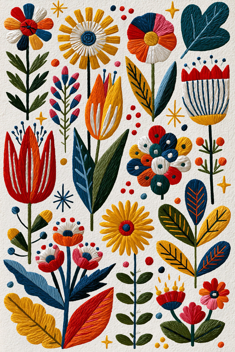 Color Pop Embroidery Pattern from Color Pop Patches & Playful Motifs Book 5, a digital embroidery design reference for machine embroidery designs, embroidery patterns and embroidery design reference.