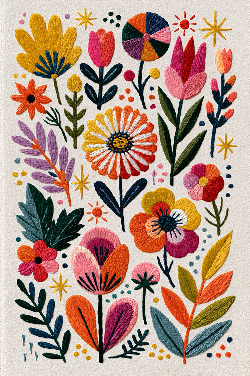 Color Pop Embroidery Pattern from Color Pop Patches & Playful Motifs Book 6, a digital embroidery design reference for machine embroidery designs, embroidery patterns and embroidery design reference.