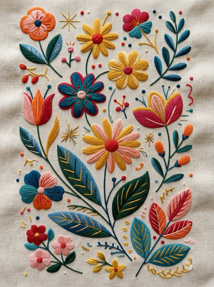 Color Pop Embroidery Pattern Book from Color Pop Patches & Playful Motifs Book 4, a digital embroidery design reference for machine embroidery designs, embroidery patterns and embroidery design reference.