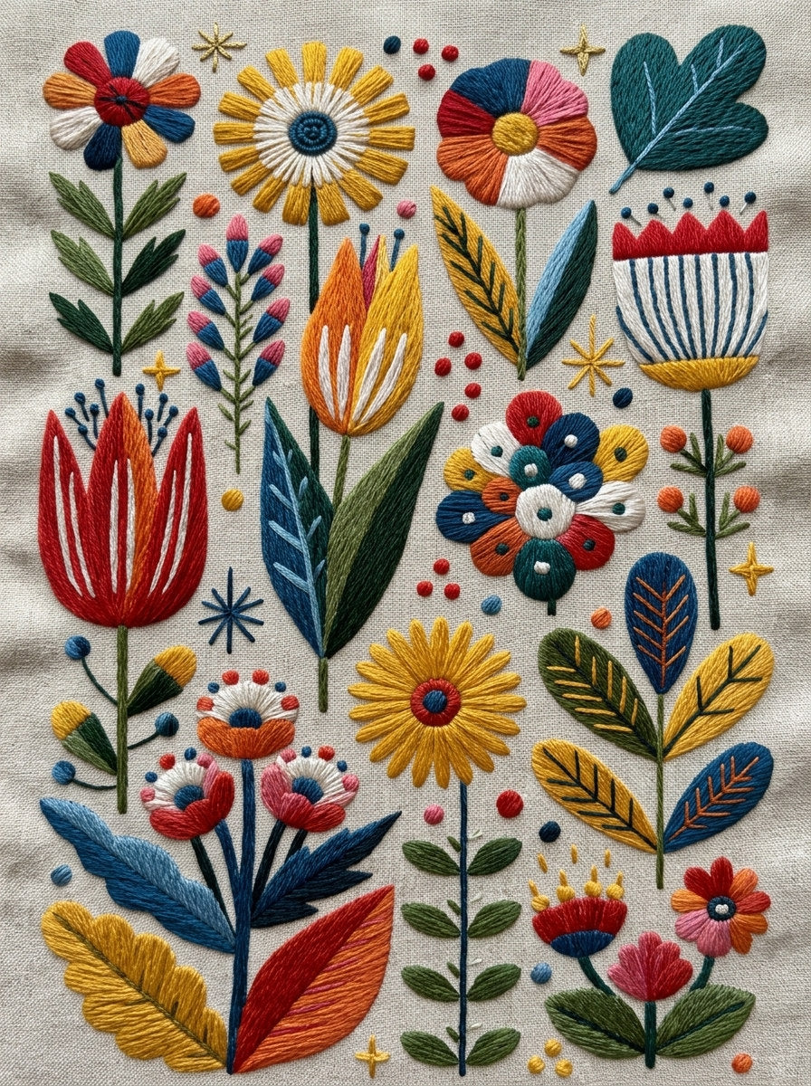 Color Pop Embroidery Pattern Png from Color Pop Patches & Playful Motifs Book 5, a digital embroidery design reference for machine embroidery designs, embroidery patterns and embroidery design reference.