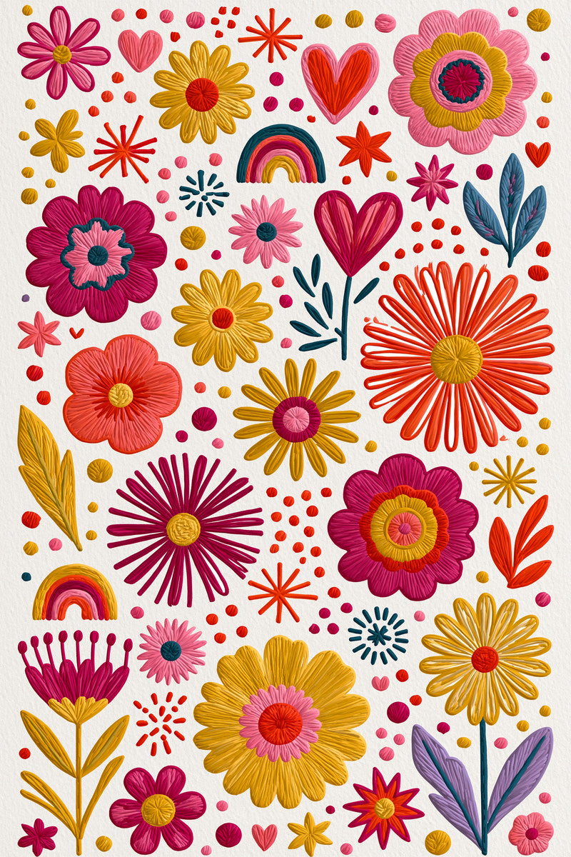 Color Pop Filler Motif Plate from Color Pop Patches & Playful Motifs Book 3, a digital embroidery design reference for machine embroidery designs, embroidery patterns and embroidery design reference.