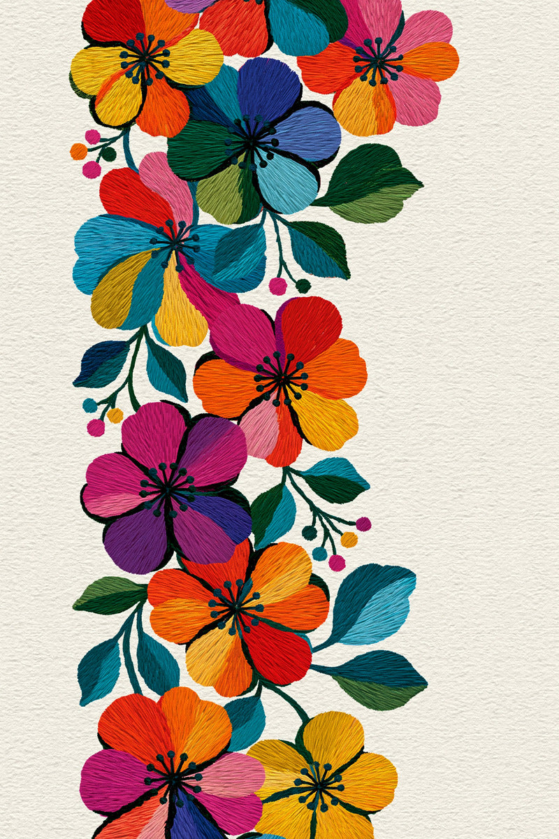 Color Pop Floral Vine Patch 02 from Color Pop Patches & Playful Motifs Book 4, a digital embroidery design reference for machine embroidery designs, embroidery patterns and botanical and floral embroidery.