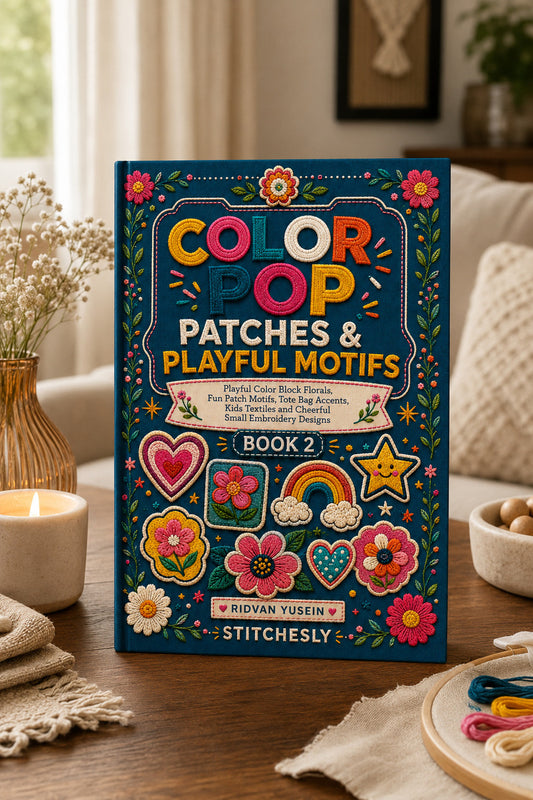 Color Pop Patches And Playful Motifs 2 Book 03 from Color Pop Patches & Playful Motifs Book 2, a digital embroidery design reference for machine embroidery designs, embroidery patterns and embroidery design reference.