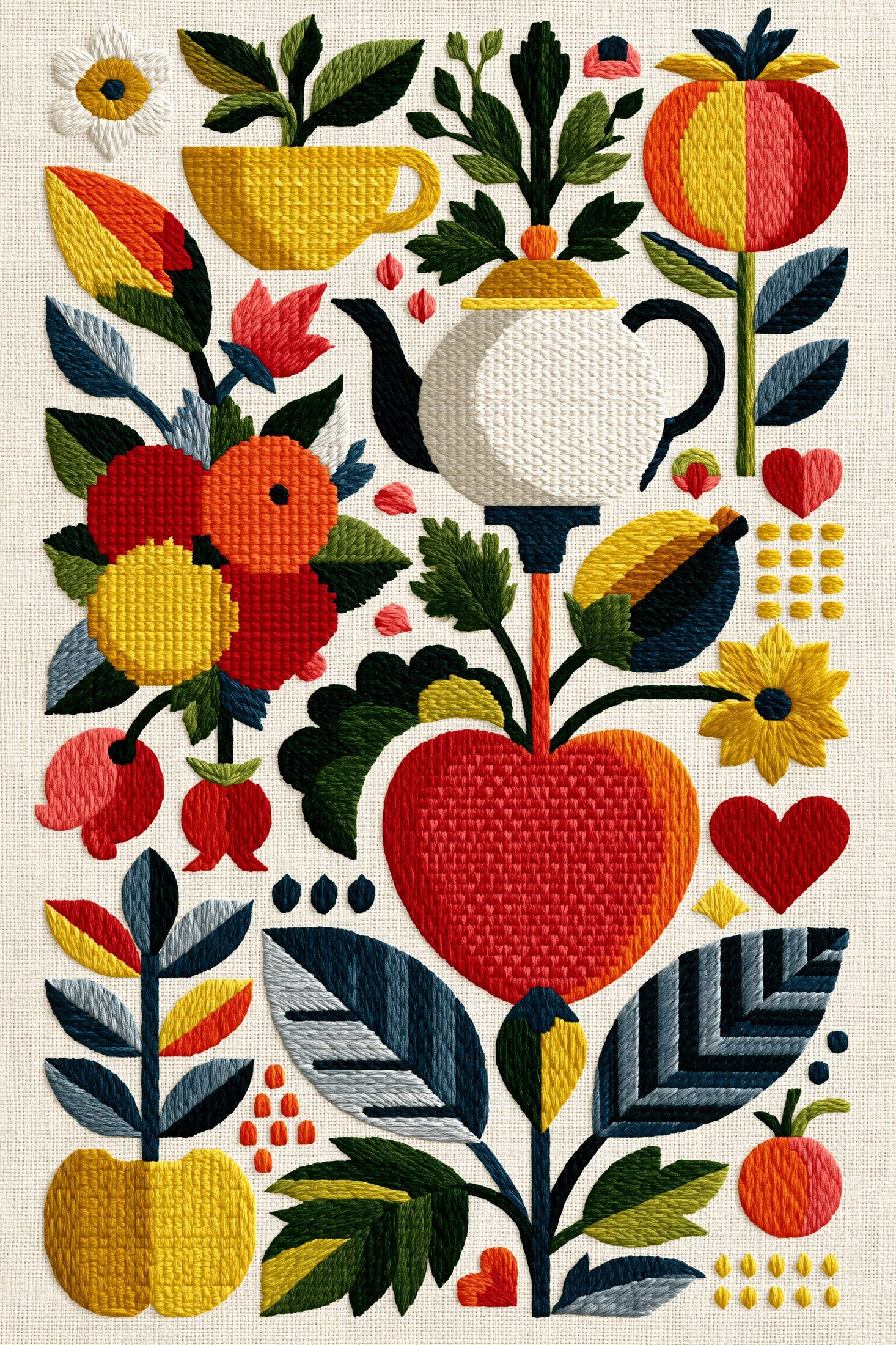 Digital PDF embroidery design bundle cover preview for European Folk & Northern Stitch Bundle 2, featuring curated embroidery patterns, motif library references and textile… - preview 22