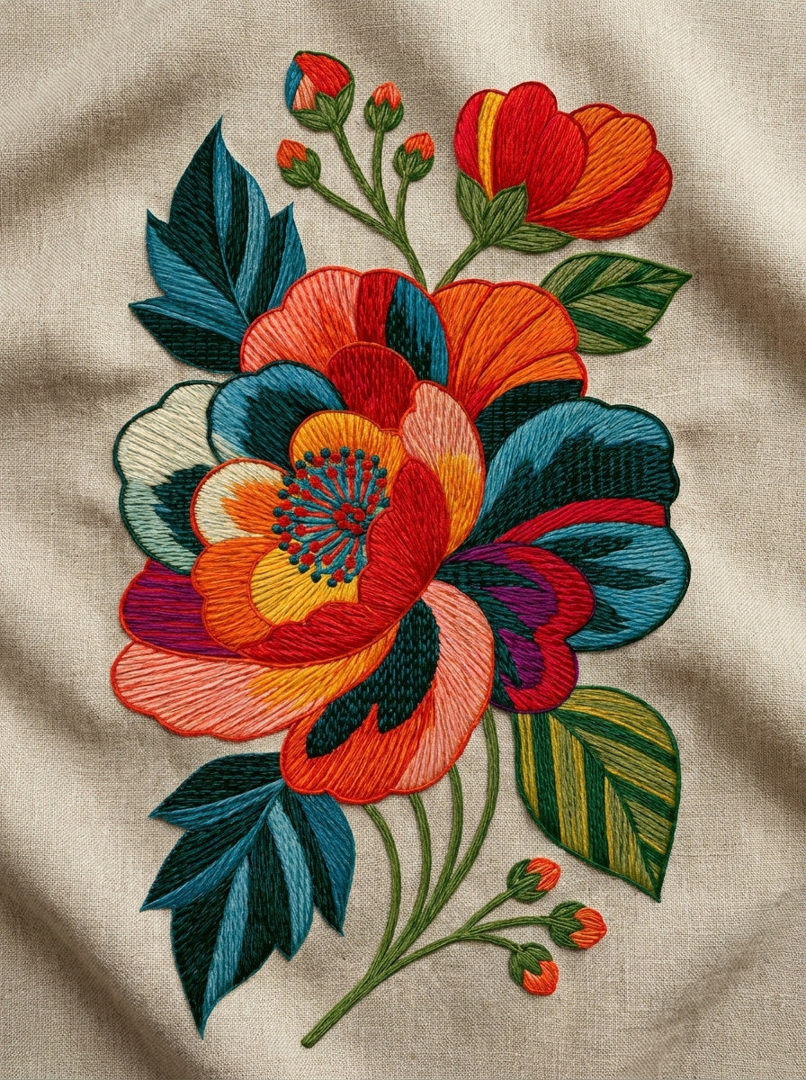 Colorwork Pocket Motif Modern Colorwork from Modern Colorwork Embroidery Book 1, a digital embroidery design reference for machine embroidery designs, embroidery patterns and garment placement ideas.