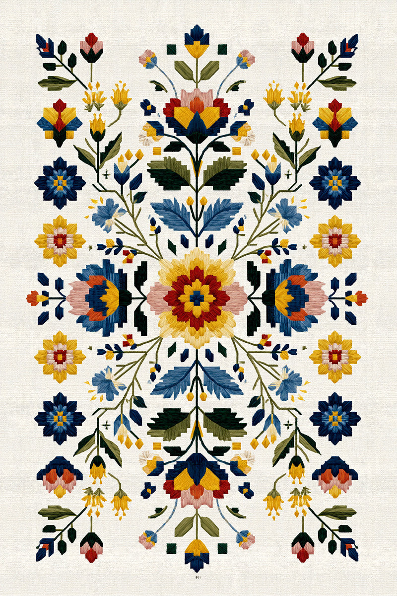 Complete Modern Colorwork Placement System from Modern Colorwork Embroidery Book 3, a digital embroidery design reference for machine embroidery designs, embroidery patterns and lace and broderie details.
