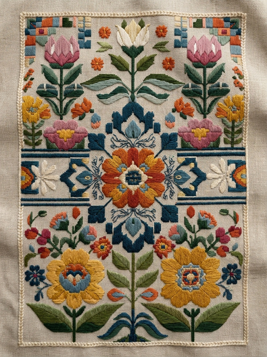 Complete Modern Colorwork Placement System from Modern Colorwork Embroidery Book 2, a digital embroidery design reference for machine embroidery designs, embroidery patterns and lace and broderie details.