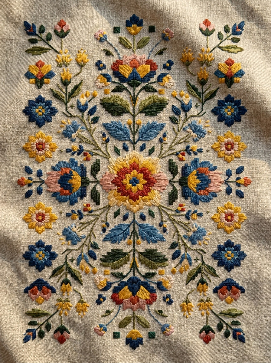 Complete Modern Colorwork Placement System from Modern Colorwork Embroidery Book 3, a digital embroidery design reference for machine embroidery designs, embroidery patterns and lace and broderie details.