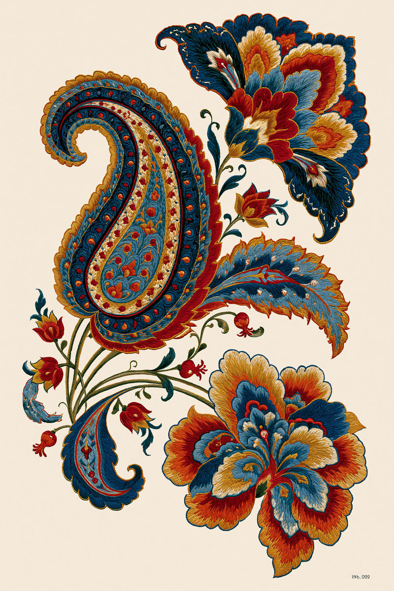 Complete Oriental Placement Plate Mughal from Mughal, Persian & Oriental Embroidery Book 4, a digital embroidery design reference for machine embroidery designs, embroidery patterns and lace and broderie details.