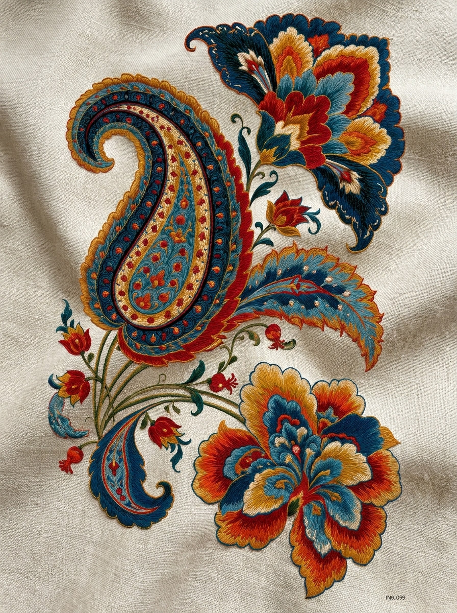 Complete Oriental Placement Plate Mughal from Mughal, Persian & Oriental Embroidery Book 4, a digital embroidery design reference for machine embroidery designs, embroidery patterns and lace and broderie details.