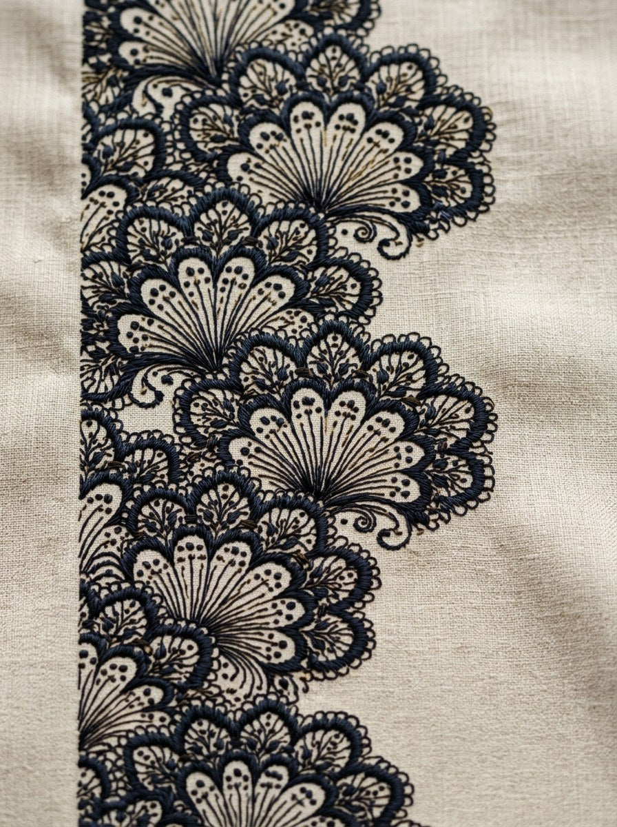 Digital PDF embroidery design bundle cover preview for Ornamental Borders & Baroque Frames Bundle 4, featuring curated embroidery patterns, motif library references and textile… - preview 29