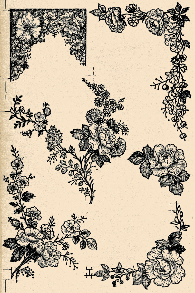 Corner Frames Napkin Corners And from Classic Frames & Borders Book 6, a digital embroidery design reference for machine embroidery designs, embroidery patterns and border and edge embroidery.