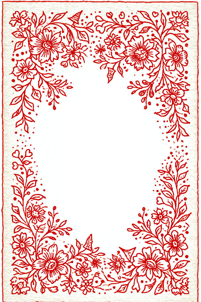Country Label Frame Redwork Folk from Folk Redwork & Country Florals Book 2, a digital embroidery design reference for machine embroidery designs, embroidery patterns and frames and monogram spaces.