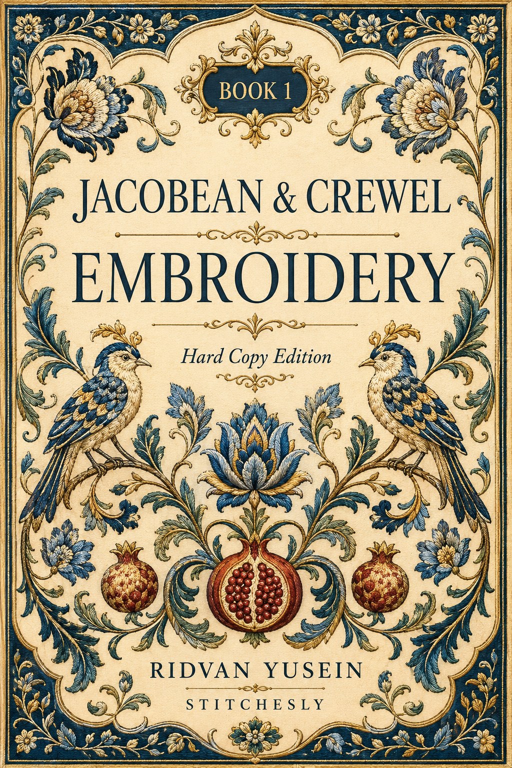 Digital PDF embroidery design bundle cover preview for Botanical Garden Archive Bundle 1, featuring curated embroidery patterns, motif library references and textile design… - preview 9