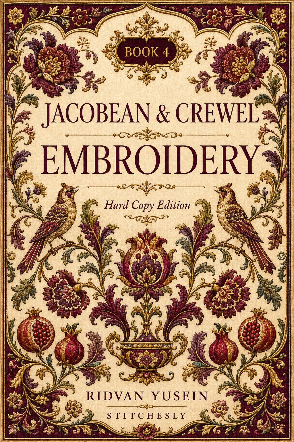 Digital PDF embroidery design bundle cover preview for Botanical Garden Archive Bundle 4, featuring curated embroidery patterns, motif library references and textile design… - preview 9