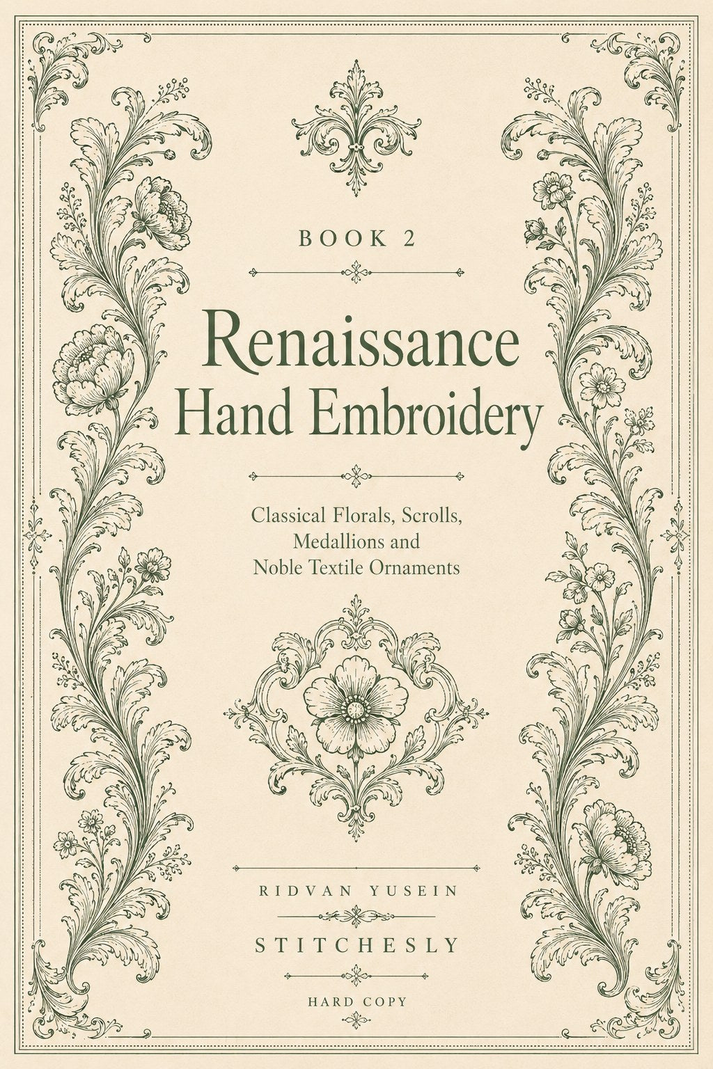 Digital PDF embroidery design bundle cover preview for Sacred, Renaissance & Eastern Ornament Bundle 2, featuring curated embroidery patterns, motif library references and… - preview 6