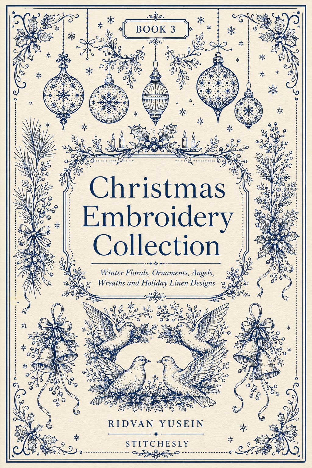 Digital PDF embroidery design bundle cover preview for Seasonal & Sentimental Motifs Bundle 3, featuring curated embroidery patterns, motif library references and textile design… - preview 8