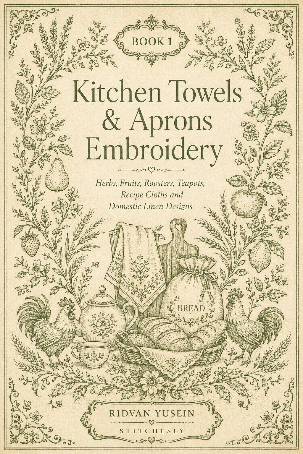 Digital PDF embroidery design bundle cover preview for Garment & Linen Placement Bundle 1, featuring curated embroidery patterns, motif library references and textile design… - preview 6