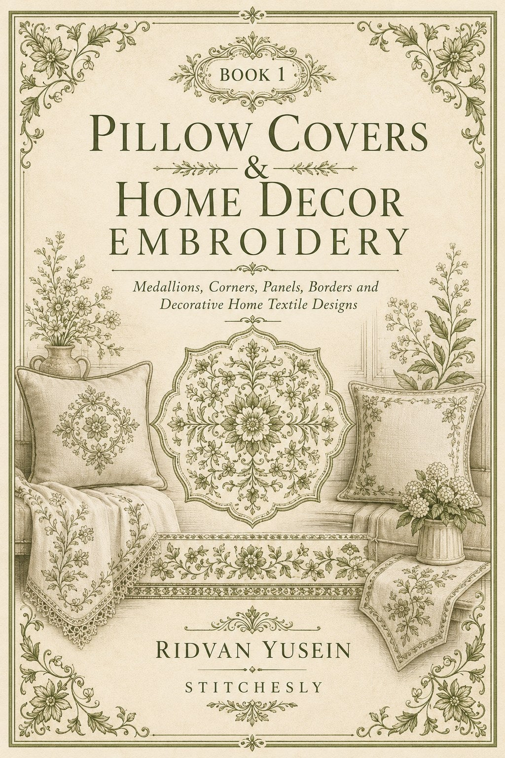 Digital PDF embroidery design bundle cover preview for Home Decor, Scale & Modular Systems Bundle 1, featuring curated embroidery patterns, motif library references and textile… - preview 8