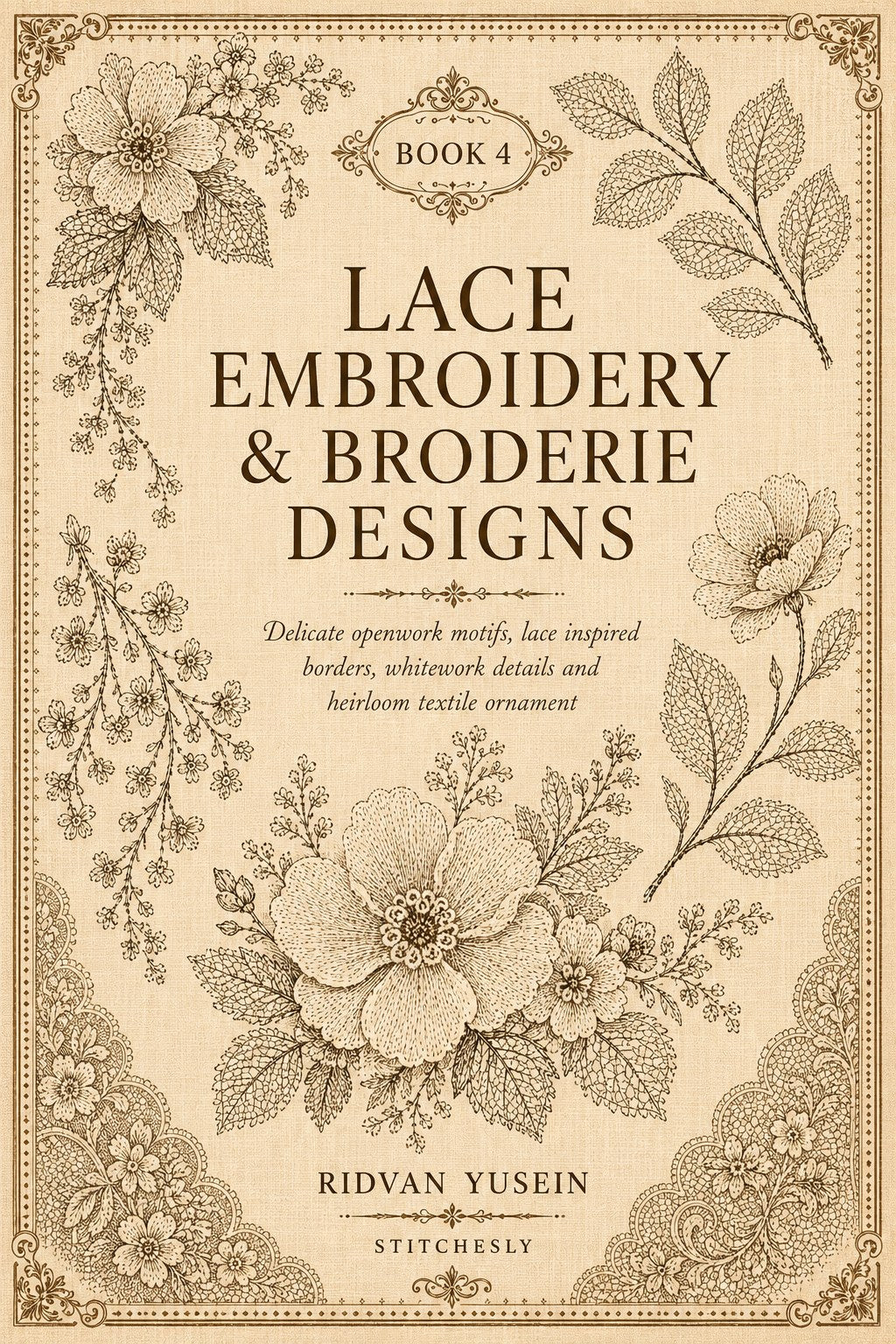 Digital PDF embroidery design bundle cover preview for Lace, Whitework & Delicate Detail Bundle 4, featuring curated embroidery patterns, motif library references and textile… - preview 8