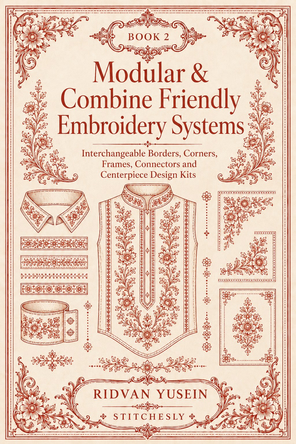 Digital PDF embroidery design bundle cover preview for Home Decor, Scale & Modular Systems Bundle 2, featuring curated embroidery patterns, motif library references and textile… - preview 9