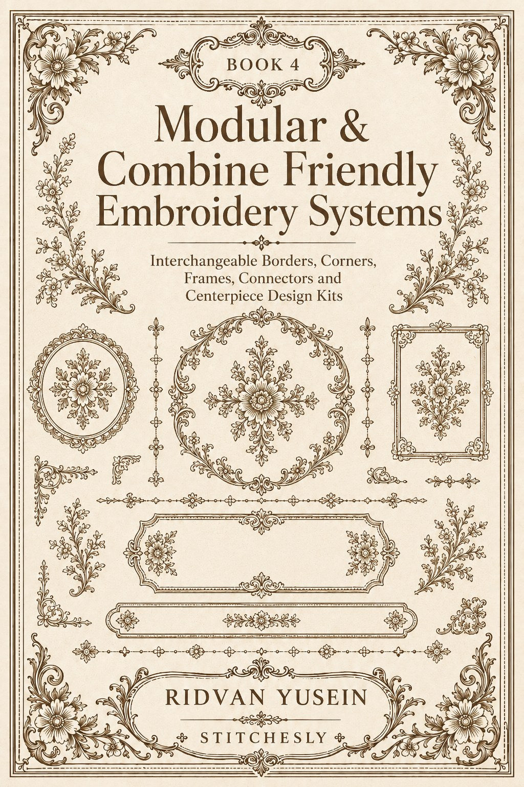 Digital PDF embroidery design bundle cover preview for Home Decor, Scale & Modular Systems Bundle 4, featuring curated embroidery patterns, motif library references and textile… - preview 9