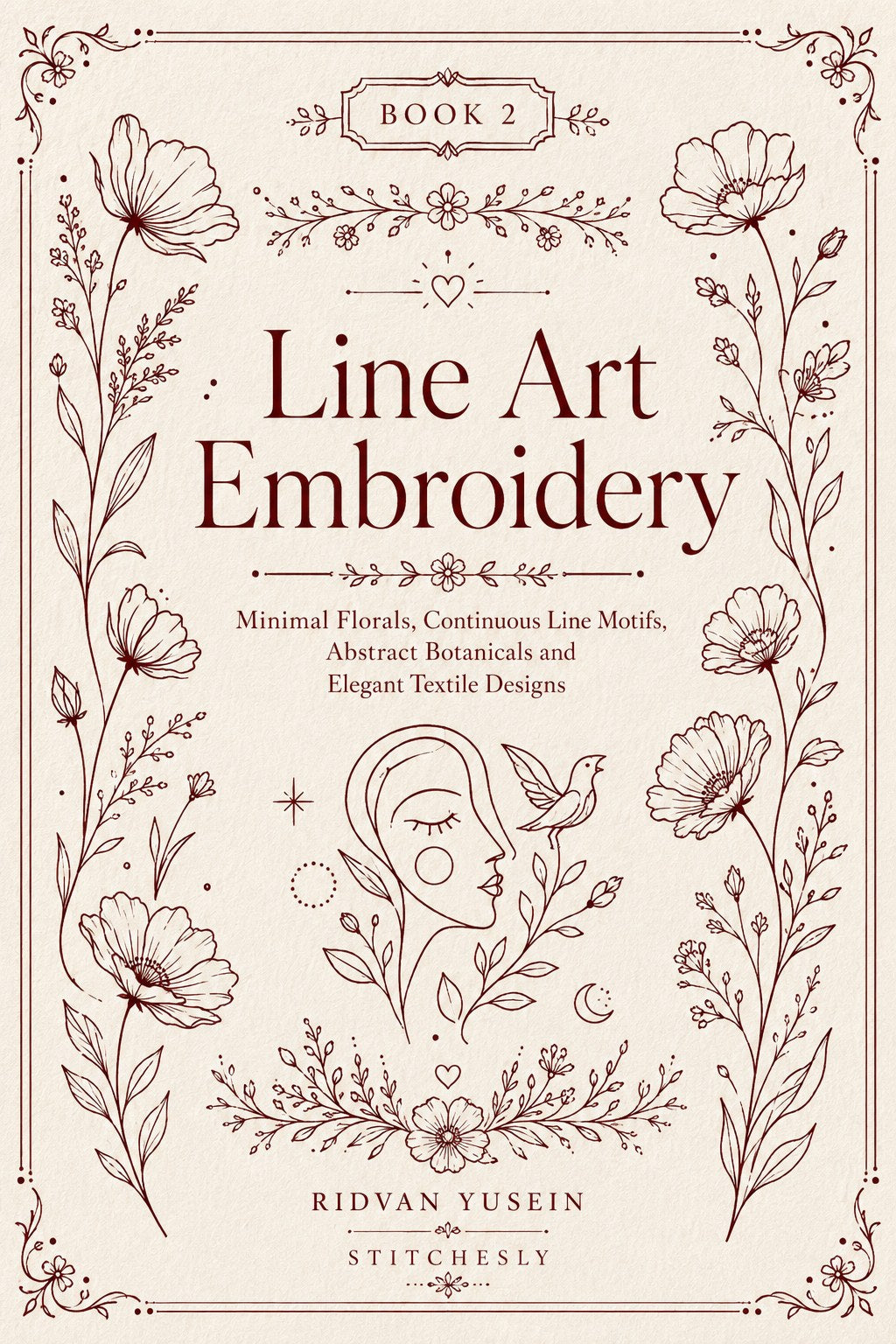 Digital PDF embroidery design bundle cover preview for Monochrome Stitch Language Bundle 2, featuring curated embroidery patterns, motif library references and textile design… - preview 7