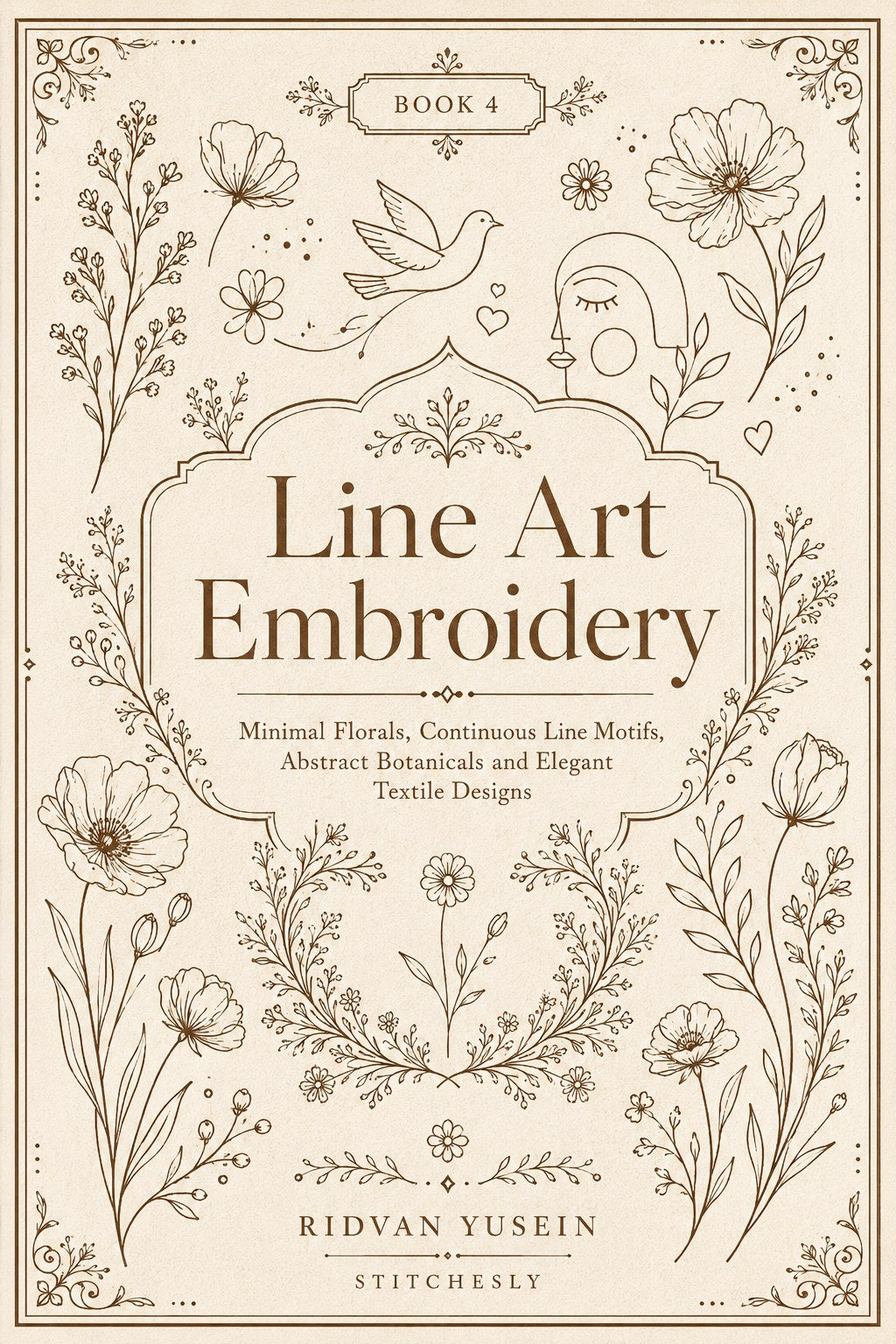 Digital PDF embroidery design bundle cover preview for Monochrome Stitch Language Bundle 4, featuring curated embroidery patterns, motif library references and textile design… - preview 7