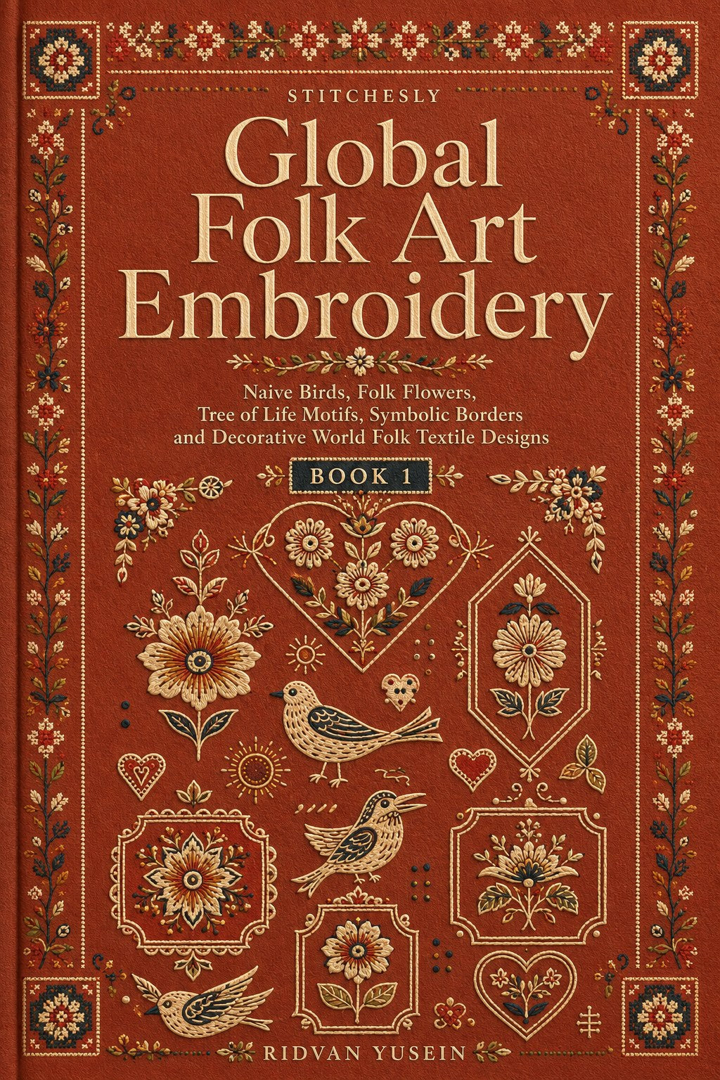 Digital PDF embroidery design bundle cover preview for Nature, Country Folk & Global Color Bundle 1, featuring curated embroidery patterns, motif library references and textile… - preview 7