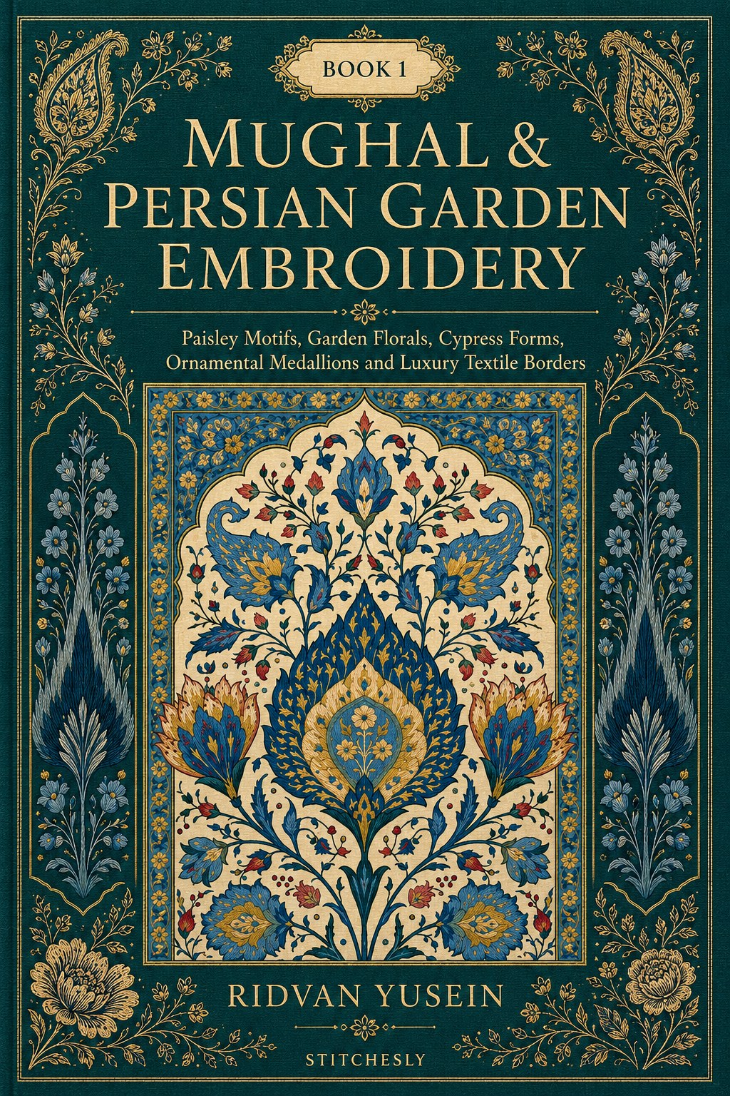 Digital PDF embroidery design bundle cover preview for Sacred, Renaissance & Eastern Ornament Bundle 1, featuring curated embroidery patterns, motif library references and… - preview 7