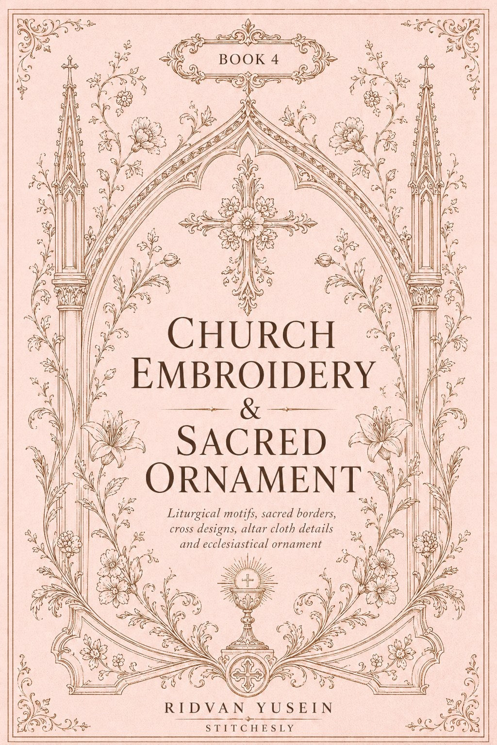 Digital PDF embroidery design bundle cover preview for Sacred, Renaissance & Eastern Ornament Bundle 4, featuring curated embroidery patterns, motif library references and… - preview 8