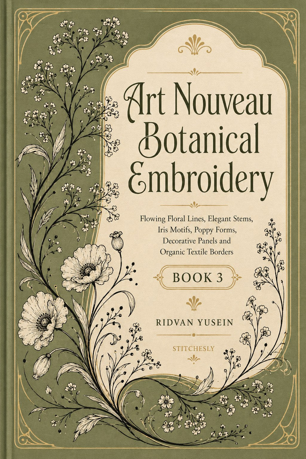 Digital PDF embroidery design bundle cover preview for Ornamental Borders & Baroque Frames Bundle 3, featuring curated embroidery patterns, motif library references and textile… - preview 9