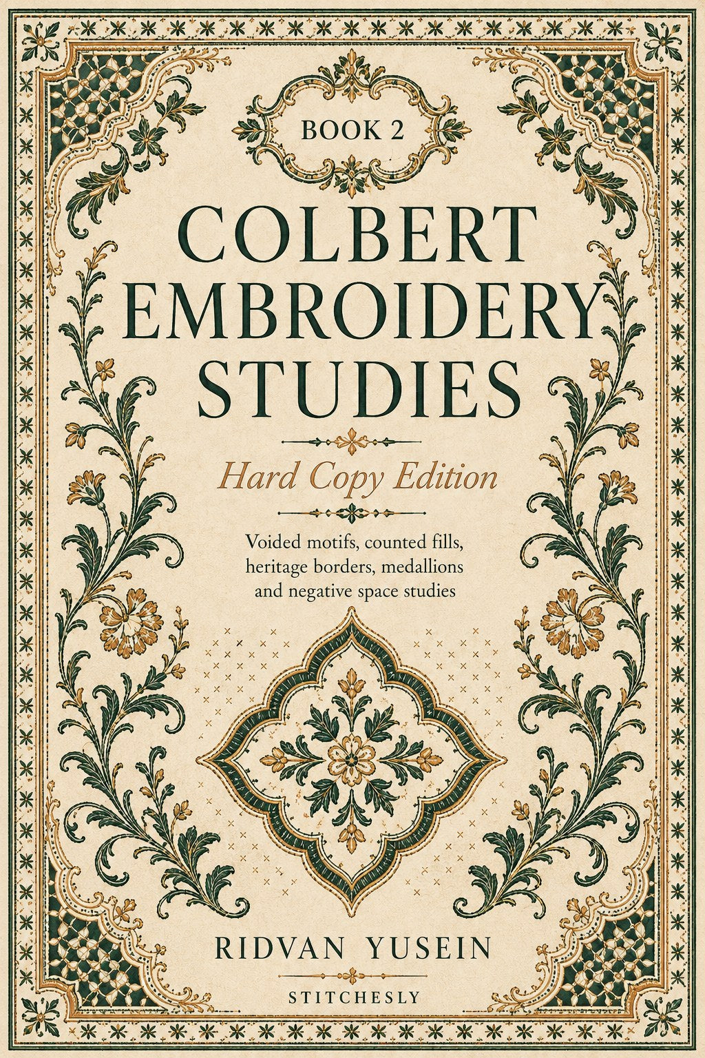 Digital PDF embroidery design bundle cover preview for Sacred, Renaissance & Eastern Ornament Bundle 2, featuring curated embroidery patterns, motif library references and… - preview 5