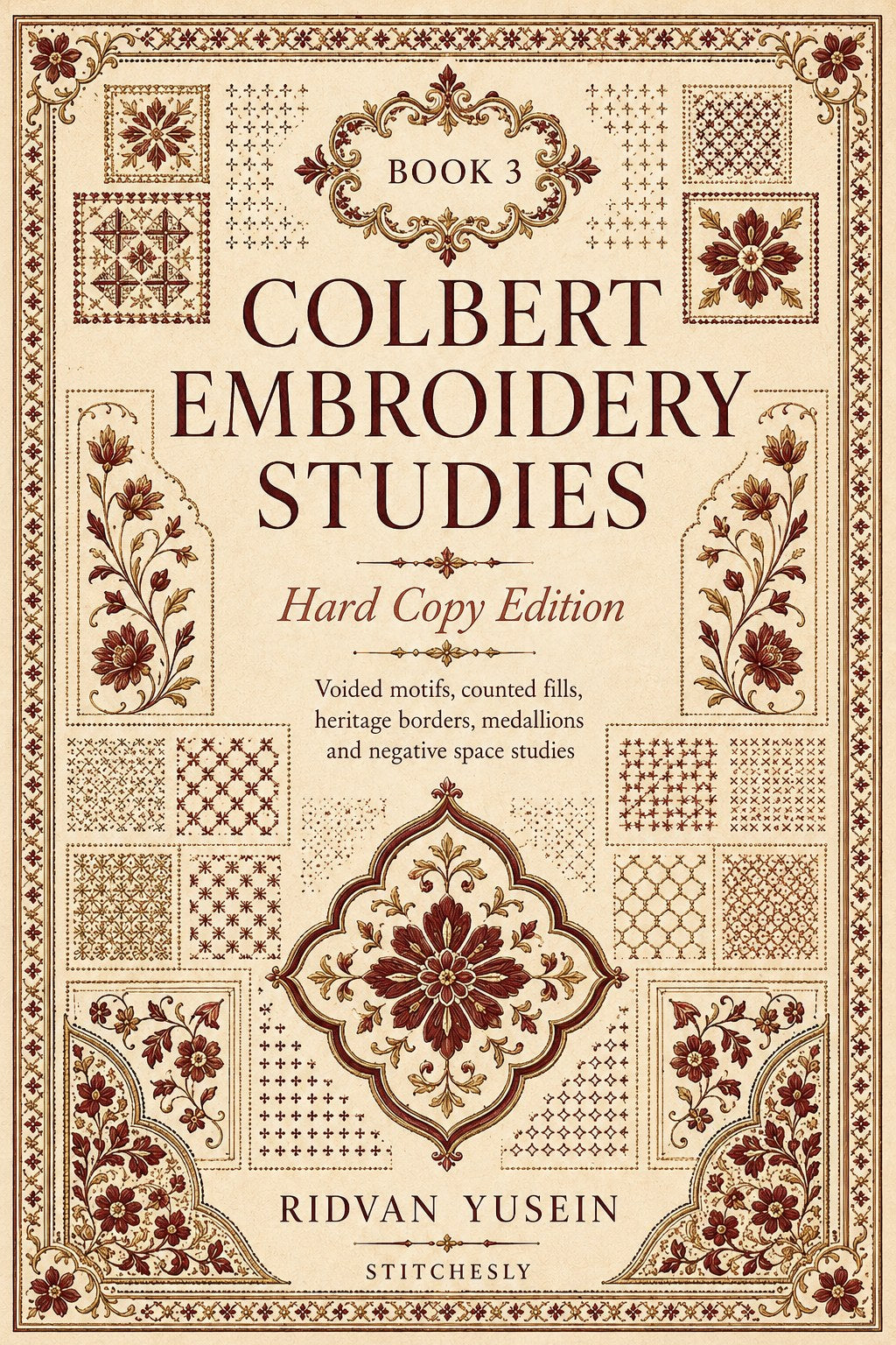 Digital PDF embroidery design bundle cover preview for Sacred, Renaissance & Eastern Ornament Bundle 3, featuring curated embroidery patterns, motif library references and… - preview 5