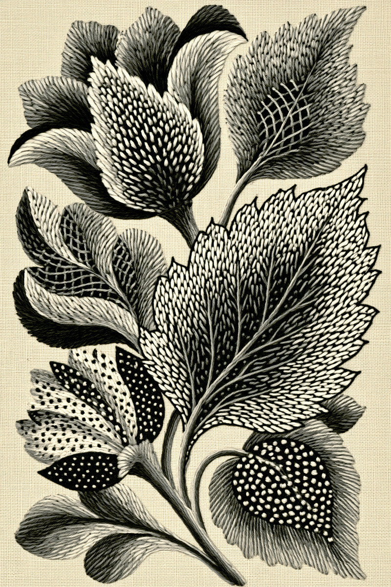 Crewel Stitch Texture Sampler 02 from Jacobean & Crewel Embroidery Book 2, a digital embroidery design reference for machine embroidery designs, embroidery patterns and embroidery design reference.