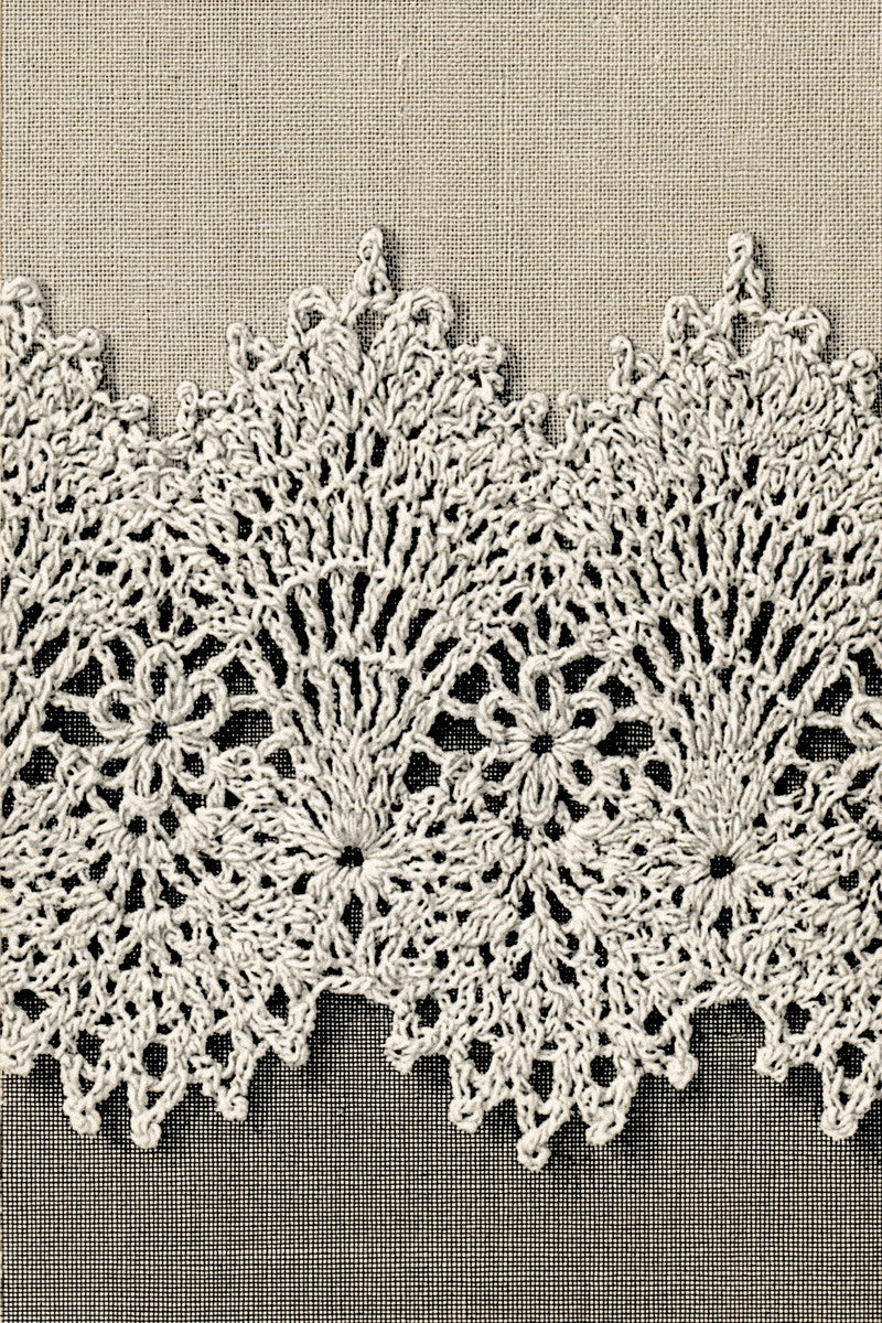 Crochet Baby Blanket Edge from Crochet Lace Borders & Edgings Book 1, a digital embroidery design reference for machine embroidery designs, embroidery patterns and border and edge embroidery.