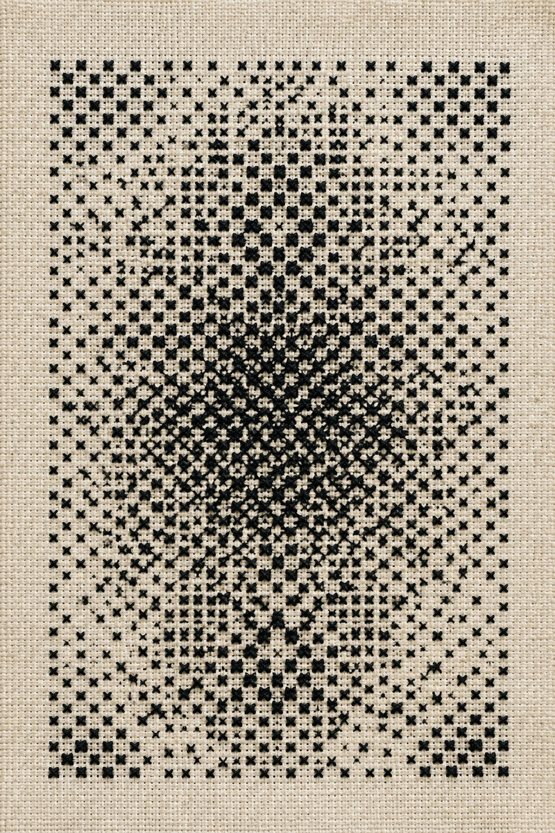 Cross Stitch Counted Fill Ground 02 from Colbert Embroidery Studies Book 1, a digital embroidery design reference for machine embroidery designs, embroidery patterns and embroidery design reference.