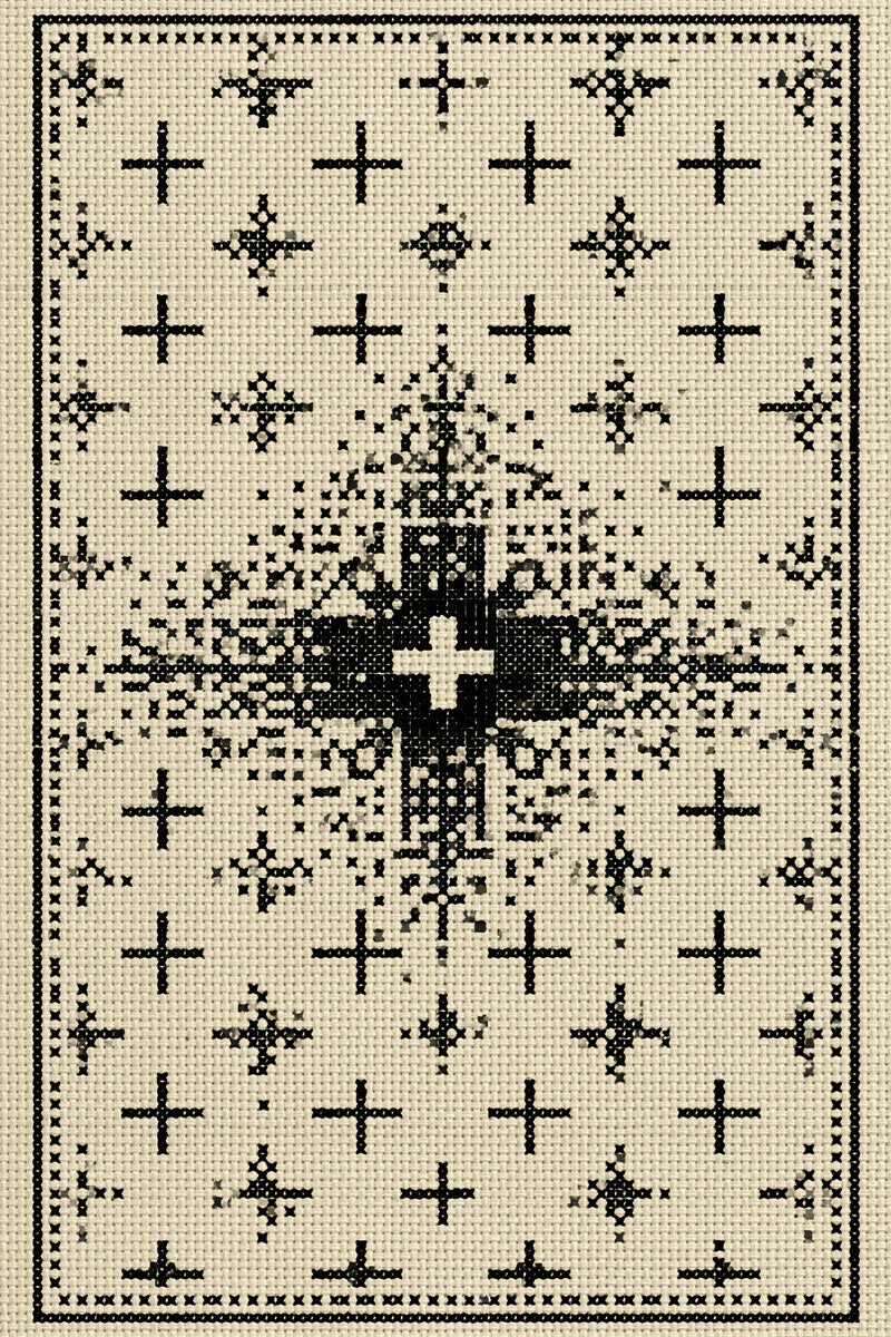Cross Stitch Counted Fill Ground from Colbert Embroidery Studies Book 3, a digital embroidery design reference for machine embroidery designs, embroidery patterns and embroidery design reference.