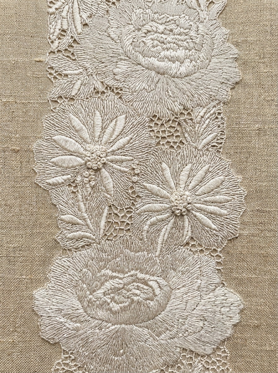 Cutwork Narrow Insert from Lace Embroidery & Broderie Designs Book 2, a digital embroidery design reference for machine embroidery designs, embroidery patterns and lace and broderie details.