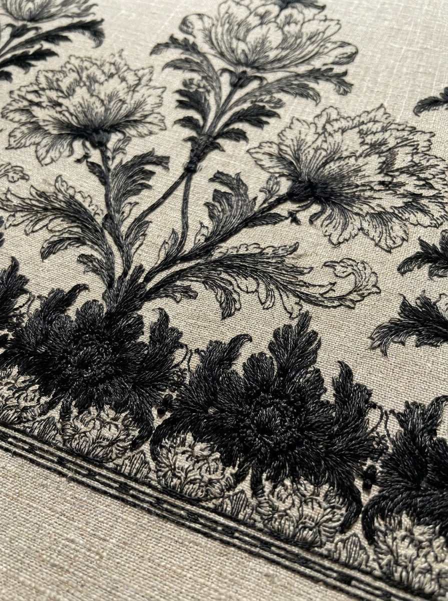 Damask Border Repeat Motif 02 from Baroque Scrollwork & Luxury Ornament Book 2, a digital embroidery design reference for machine embroidery designs, embroidery patterns and border and edge embroidery.