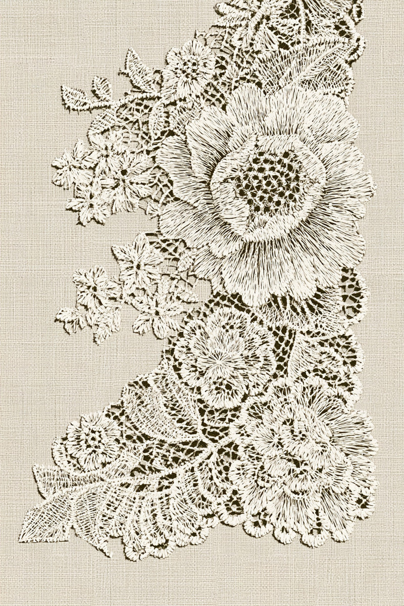 Delicate Lace Corner Accent from Lace Embroidery & Broderie Designs Book 1, a digital embroidery design reference for machine embroidery designs, embroidery patterns and corner embroidery.
