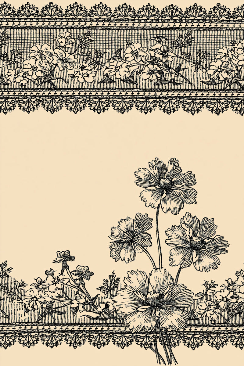 Double Cuff Border Design from Neckline & Collar Embroidery Designs Book 1, a digital embroidery design reference for machine embroidery designs, embroidery patterns and border and edge embroidery.