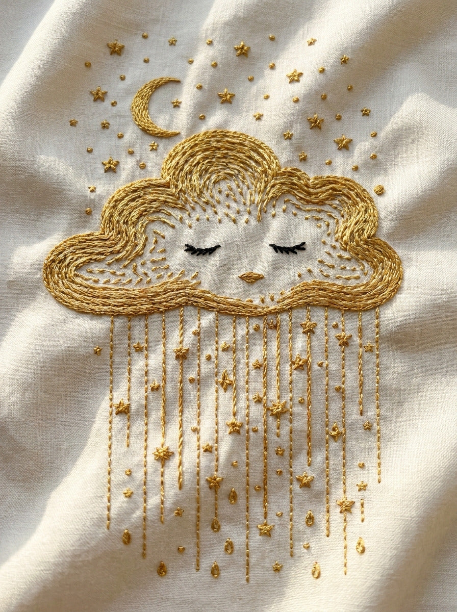 Dream Cloud And Stars Motif Baby And Kids 3 Png from Baby & Kids Embroidery Book 4, a digital embroidery design reference for machine embroidery designs, embroidery patterns and baby and keepsake embroidery.