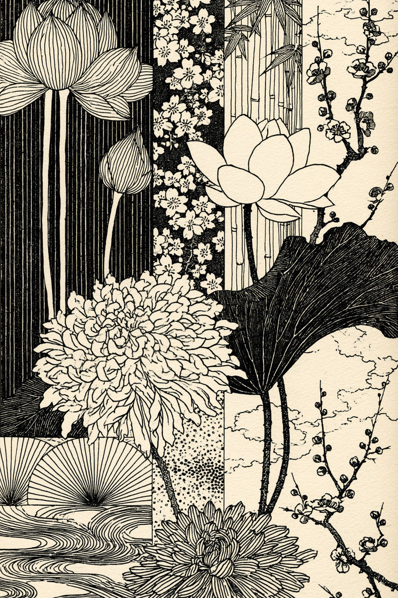East Asian Home Textile Library from East Asian Inspired Embroidery Book 4, a digital embroidery design reference for machine embroidery designs, embroidery patterns and embroidery design reference.